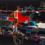Dos deseos - 35x80 plot sobre papel de algodon - �arg 50.000 Obra enmarcada con vidrio
